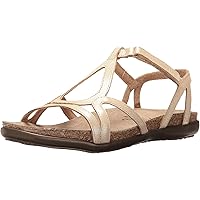 NAOT Footwear Women's Dorith Sandal with Cork Footbed and Arch Support Footbed - Adjustable Sandal With Backstrap - Comfort and Support - Lightweight and Perfect for Travel - Narrow to Medium Fit