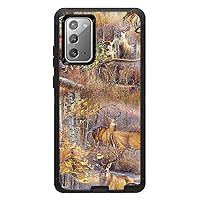 MightySkins Glossy Glitter Skin for OtterBox Defender for Samsung Galaxy Note20 5G - Deer Pattern | Protective, Durable High-Gloss Glitter Finish | Easy to Apply and Change Style | Made in The USA