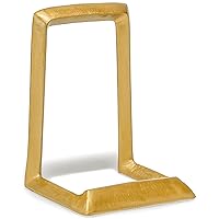8” Decorative Iron Display Plate Stand and Art Holder Easel in Distressed Gold Finish