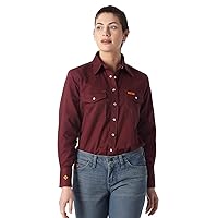 Wrangler Womens Fr Flame Resistant Long Sleeve Shirt