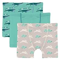 KicKee Pants Boys Boxer Briefs, Set of 3, Super Soft for All Day Comfort, Toddler to Big Kid Underwear