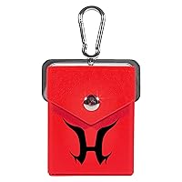 HERO Symbol Deck Box/Deck Case - Built in Belt Loop/Clip - Hard Shell Faux Leather - Compatible with Yu-Gi-Oh, MTG, CFV, Digimon, F&B and other Trading Card Games