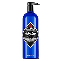 Jack Black All-Over Wash for Face, Hair & Body, Men’s Body Wash, Hydrating Skincare, Multi-Purpose Men’s Body Cleanser