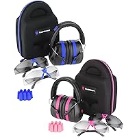TRADESMART “His & Hers” Gift - Pink & Blue Shooting Ear and Eye Kits, U.S. Certified, for Women & Men