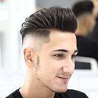European Remy Human Hair Men Toupee with Clips Short Natural Black Replacement Hair Pieces Wigs for Man 8