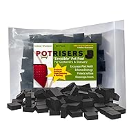 PRB 1-80 PR-80 Pot Feet, 80-Pack, Black