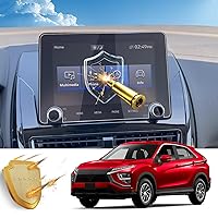 R RUIYA Car Navigation Screen Protector for 2022 2023 M itsubishi Eclipse Cross 8-inch Multimedia Navigation Tempered Glass Center Touch Screen Protector for Mitsubishi Eclipse Cross Accessories