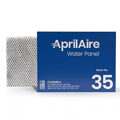 Aprilaire 35 Water Panel Humidifier Filter Replacement for Aprilaire Whole House Humidifier Models 350, 360, 560, 560A, 568, 600, 600A, 600M, 700, 700A, 700M, 760, 760A, 768 (Pack of 2)