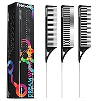 Dreamweaver Highlight Comb Set – Combs for Hair Stylist, Highlighting Comb, Hair Dye Comb, Hair Highlighter Comb with Metal Pick, Balayage Comb