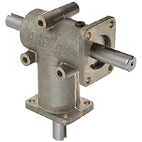 R3300 Anglgear Right Angle Bevel Gear Drive, Universal Mounting, Two Output Shafts, 2 Flanges, Inch, 5/8