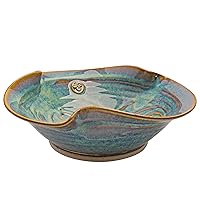 Castle Arch Pottery Newgrange Bowl Hand-Glazed, Handmade In Ireland, With Ancient Celtic Symbol, Irish Gifts 10x3.14 Inches 1000 ML (Large)