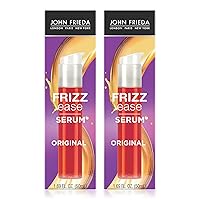 John Frieda Anti Frizz, Frizz Ease Original Hair Serum, Anti-Frizz Heat Protecting, Infused with Silk Protein, 1.69 fl oz (2 Pack)