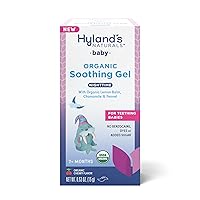 Hyland's Naturals Baby - Organic Night Oral Soothing Gel, with Chamomile, Calendula, & Fennel, Natural Relief of Oral Discomfort, Irritability & Swelling, Easy-to-Apply, Ages 2 Months & Up, 0.53 Ounce