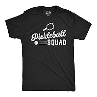 Mens Pickleball Squad T Shirt Funny Pickle Ball Lovers Team Tee for Guys
