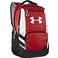 Under Armour UA Hustle Backpack Red/Black/White/White One Size