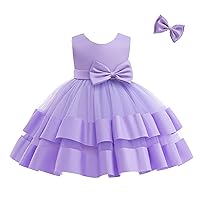 3M-6T Baby Girl Ruffle Lace Backless Pageant Dress Toddler Tutu Gown Flower Tulle Party Dresses