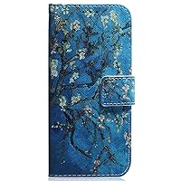 Wallet Case Compatible with Oppo A52/A72/A92, Creative Painted PU Leather Protective Cover Case for Oppo A52/A72/A92, Apricot Tree