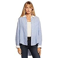 Women’s The Candid Long Sleeve Linen Shirt – Linen Top, Button Down Shirt for Women