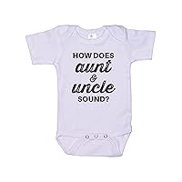 How Does Aunt And Uncle Sound/Unisex Bodysuit/Auntie Onesie/Uncle Baby Reveal