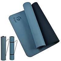 Yoga Mat Non Slip, Eco Friendly Fitness Exercise Mat with Carrying Strap,Pro Yoga Mats for Women,Workout Mats for Home, Pilates and Floor Exercises