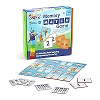 Learning Resources Numberblocks Memory Match Game, Kids Card Matching Game with 4 Ways to Play, Board Games for Kids Age 3-5, Preschool Learning Activities, Toddler Numbers & Counting Maths