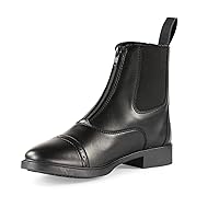 HORZE Wexford Women's Equestrian Synthetic Leather Zip-Up Schooling Paddock Boots