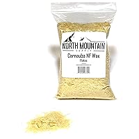 North Mountain Supply Carnauba NF Wax Flakes - Great for Personal Care Products - 1lb Bag