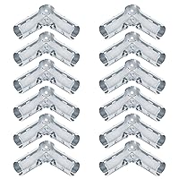 eoere 12 Sets 3 Way Metal Joint Tubing Clamp Fittings Fit for 1