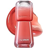 THESAEM Saemmy's Ade Shot Tint - Korean Lip Titnt, Water Gel Lip Stain with Plump Glowy Moisturizing Finish, Buildable Radiant Gloss, Long-Lasting Comfort, 0.1 fl.oz. (01 Grapefruit honey)