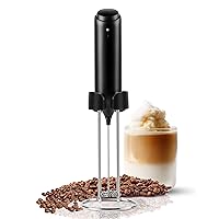 Rechargeable Milk Frother Handheld, Coffee Frother Handheld Rechargeable with USB C Integrated Charging Stand, Electric Drink Mixer Handheld, Mini Electric Whisk Frother for Coffee, Matcha, etc