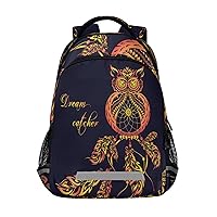 Dream Catcher Owl Backpacks Travel Laptop Daypack School Book Bag for Men Women Teens Kids