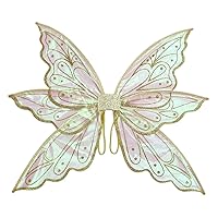 CHICTRY Sparkling Butterfly Angel Wings Flower Crown Floral Wreath Feather Wand Elf Ears Festival Show Props for Halloween