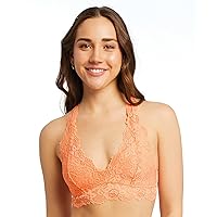 Mia Lace Bralette for Women, Unpadded and Unlined Wireless Bra, Perfect Racerback Everyday Lingerie