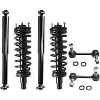 Garage-Pro 6-pc Front, Left & Right Suspension Kit w/Loaded Struts, Shock Absorbers, and Sway Bar Links Replacement for Chevrolet Trailblazer 2004-2007 Replaces 15058616, 15098142, 15098725, 15098726