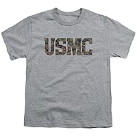 US Marine Corps USMC Camo Fill Unisex Youth T Shirt for Boys and Girls