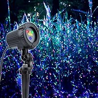 Laser Christmas Lights,Outdoor Garden Laser Lights Projector, Motion Star 3 Color Red Green Blue,Water Proof,Suitable for Outdoor Garden Decorative Lights