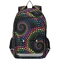 ALAZA Rainbow Dots Backpack Bookbag Laptop Notebook Bag Casual Travel Daypack for Women Men Fits15.6 Laptop