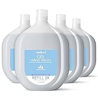 Gel Hand Soap Refill, Sweet Water, Recyclable Bottle, Biodegradable Formula, 34 oz (Pack of 4)