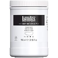 Liquitex Professional Heavy Body Acrylic Paint, 32-oz (946ml) Pot, Titanium White