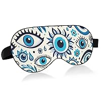 Unisex Sleep Eye Mask Blue-Evil-Eye-amulets Night Sleeping Mask Comfortable Eye Sleep Shade Cover