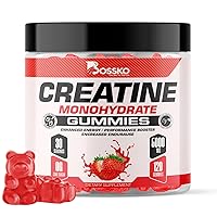 Creatine Monohydrate Gummies for Men & Women 120 Sugar Free 30 Servings 5g of Creatine Per Serving Creatine Gummy L-Taurine B12 for Muscle Strength Rocovery & Booty Gain Vegan