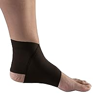 Figure-8 Ankle Support, Light Elastic Compression Brace, Muscle Joint Recovery, Black, 2X-Large