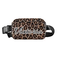 Custom Leopards Fanny Packs for Women Men Personalized Belt Bag with Adjustable Strap Customized Fashion Waist Packs Crossbody Bag Waist Pouch for Outdoor