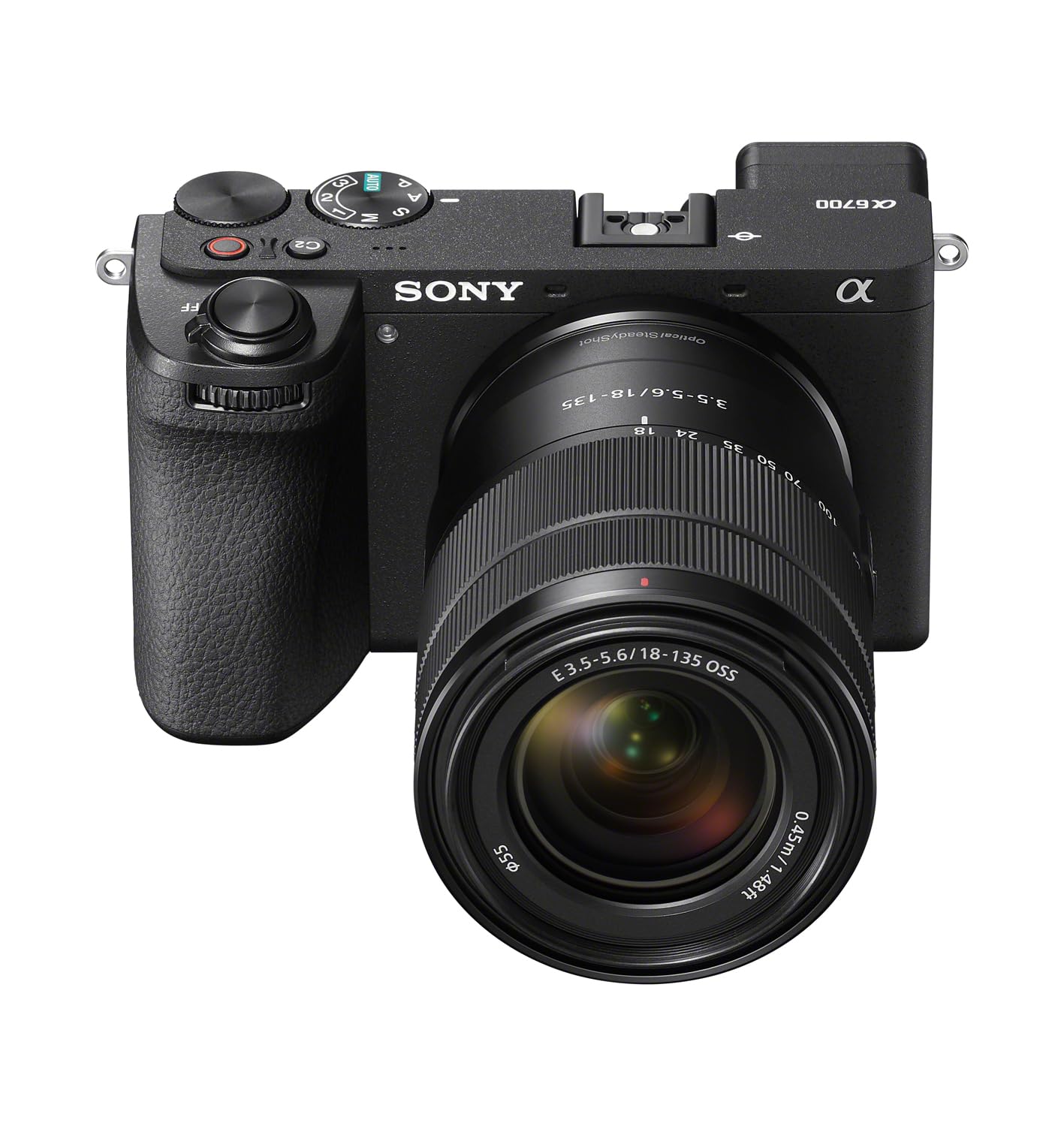 Sony Alpha 6700 – APS-C Interchangeable Lens Camera with 24.1 MP Sensor, 4K Video, AI-Based Subject Recognition, Log Shooting, LUT Handling and Vlog Friendly Functions and 18-135mm Zoom Lens