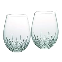 Waterford Lismore Essence Stemless Crystal Wine Deep Red, Set of 2