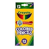 Crayola 68-4012 Colored Pencils, 12-Count, Assorted Colors (Pack of 6)