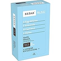 RXBAR Protein Bars, Protein Snack, Snack Bars, Vanilla Almond, 22oz Box (12 Bars)