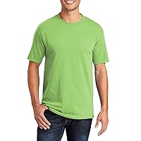 Mens Casual Short Sleeves Tall 50/50 Cotton/Poly Core Blend Crew Neck T-Shirt