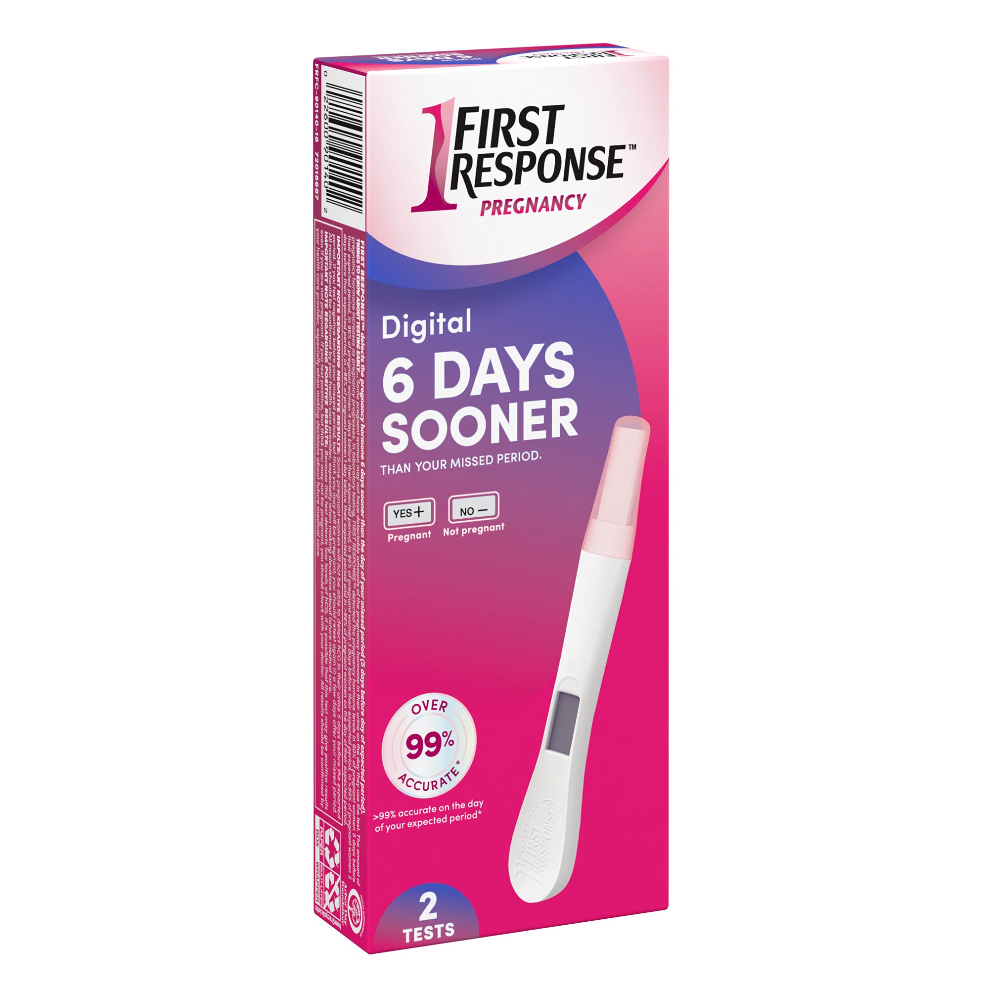 First Response Gold Digital Pregnancy Test, 2 Pack