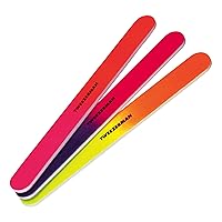 Piece Neon Hot Nail Files, Assorted 3 Count